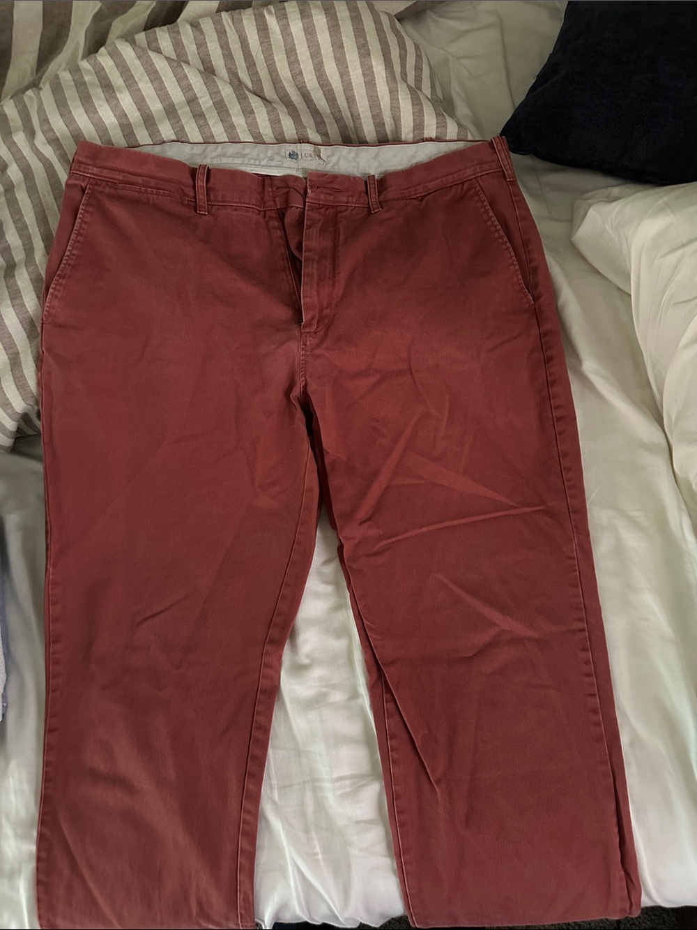 J. Crew Men's Rust Red Chino Pants
